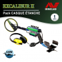 Détecteur Minelab Excalibur 2 et Pack Casque Étanche