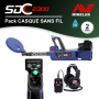 Détecteur Minelab SDC 2300 et Pack Casque Sans Fil