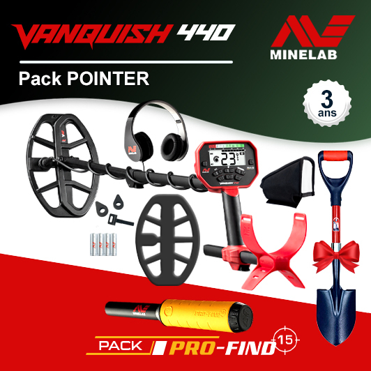 Détecteur Minelab Vanquish 360 et Pack Access