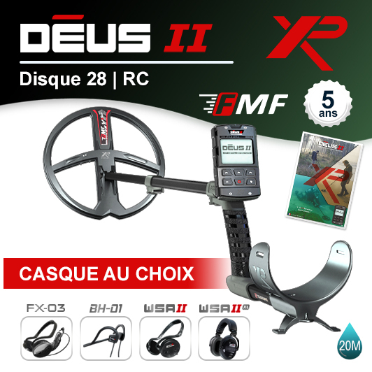 Détecteur XP DÉUS 2 RC Custom - 28 cm FMF