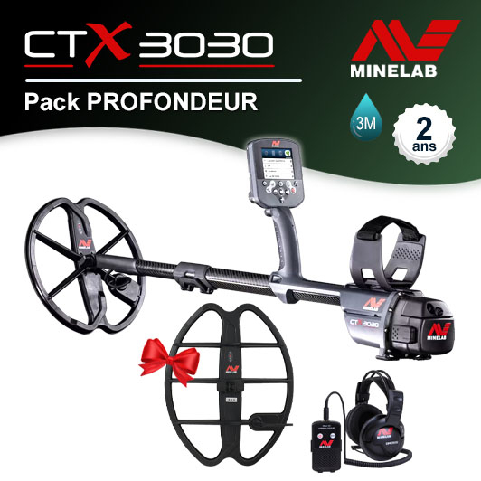 Détecteur Minelab CTX 3030 et Pack Profondeur