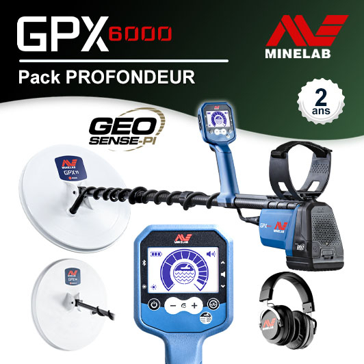 Détecteur Minelab GPX 6000 et Pack Profondeur