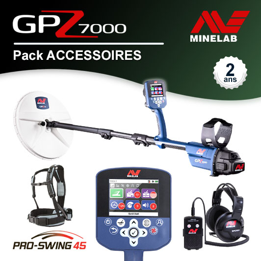 Détecteur Minelab GPZ 7000 et Pack Accessoires
