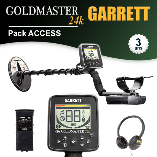 Détecteur Garrett Goldmaster 24k et Pack Access