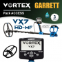 Détecteur Garrett Vortex VX7 et Pack Access